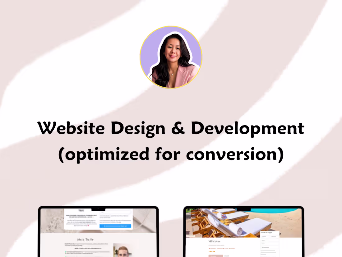 Cover image for Website Design & Development (optimized for conversion)