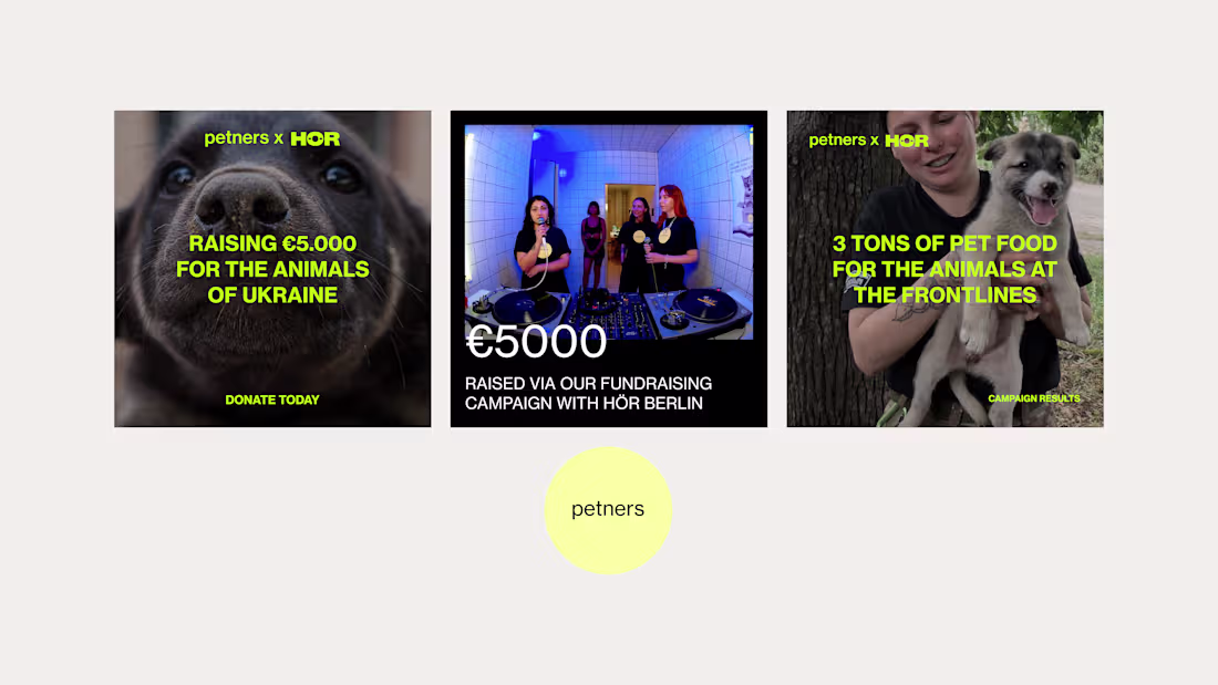 Cover image for HÖR x Petners Livestream Fundraiser Campaign