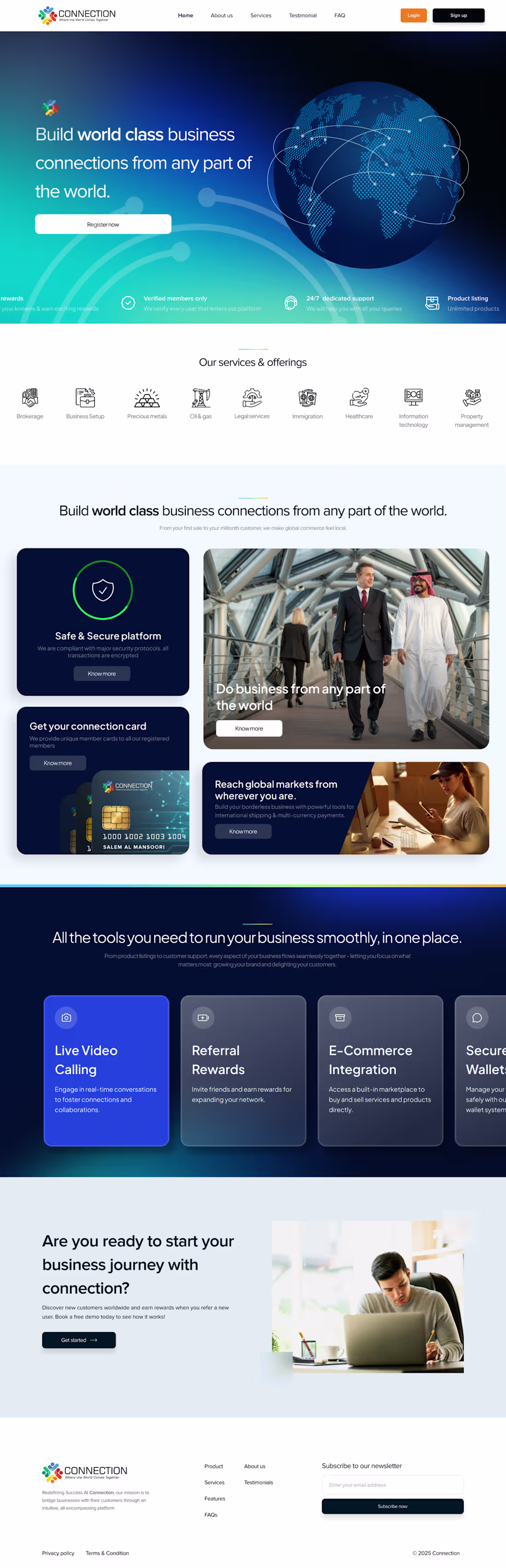Cover image for E-Commerce Website with 3D Animations for Connection.ae