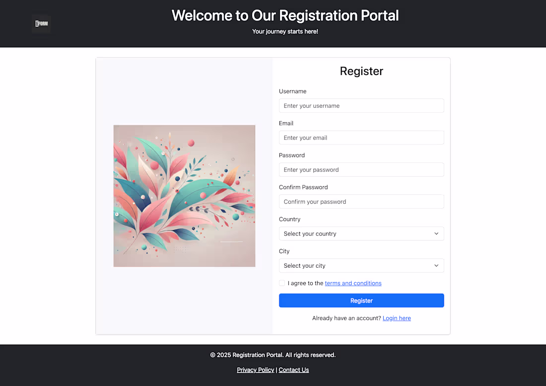 Cover image for Latest Bootstrap registration form