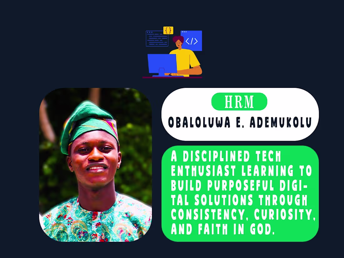 Cover image for I am a focused Computer Science student currently developing...