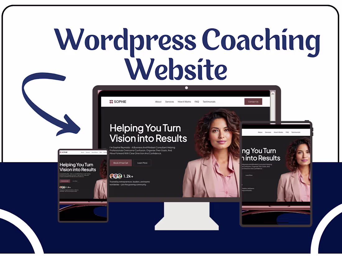 Cover image for WordPress Coaching Website Design