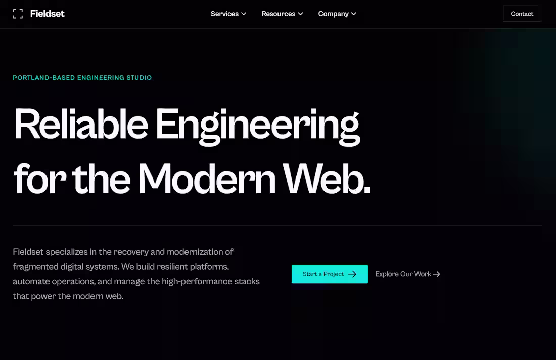 Cover image for Fieldset Marketing Site and Reports