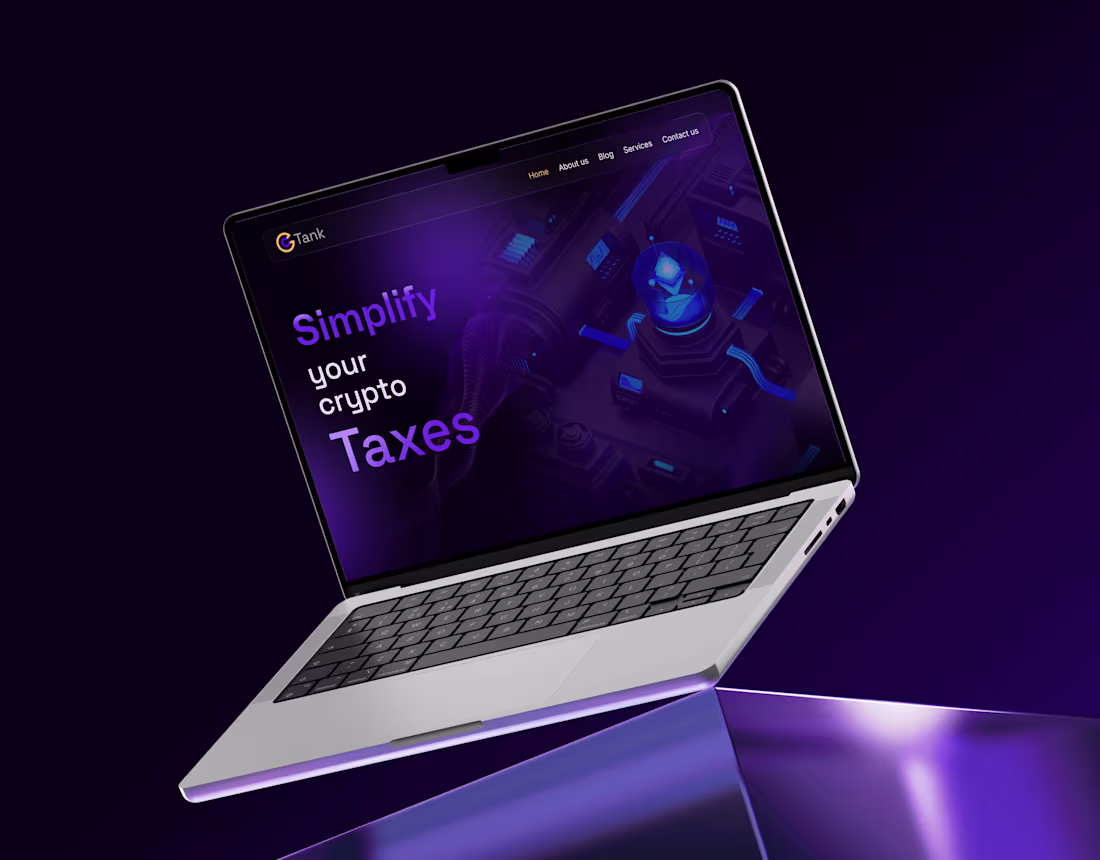 Cover image for CryptTank Website Landing Page