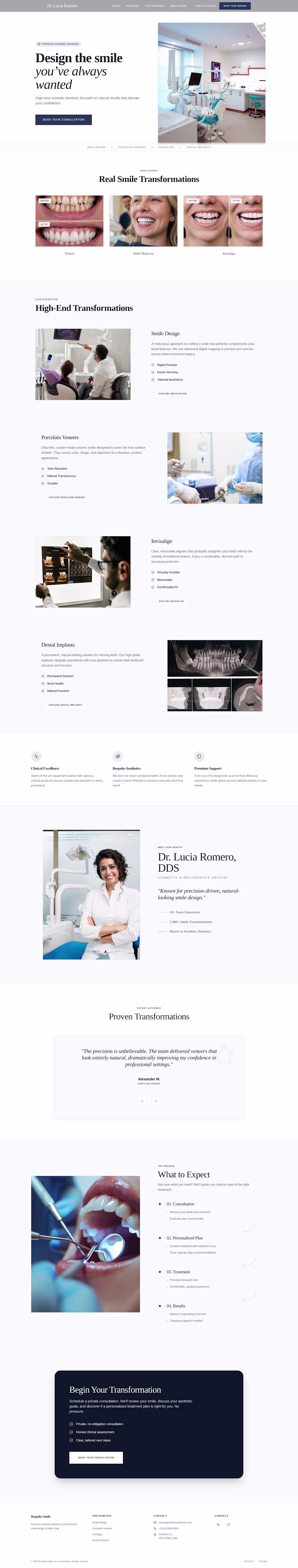 Cover image for Luxury Dental Website Concept designed