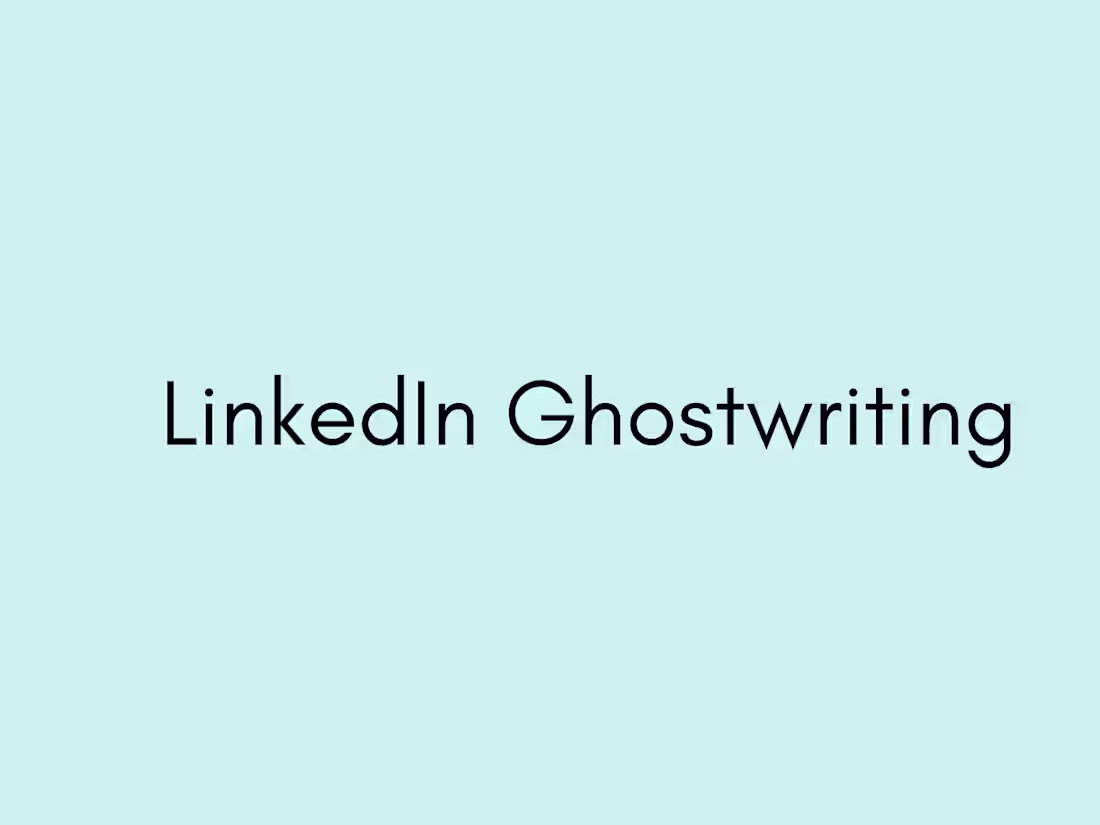 Cover image for LinkedIn Ghostwriting