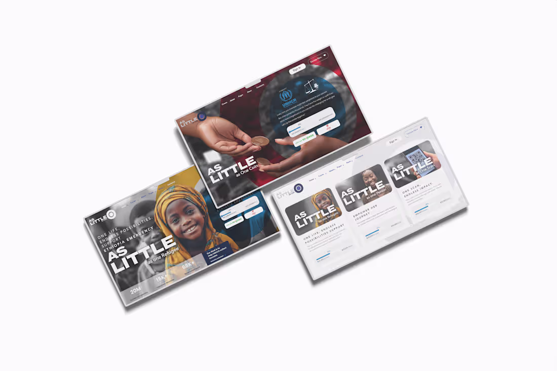 Cover image for UNHCR- As little as one Campaign 