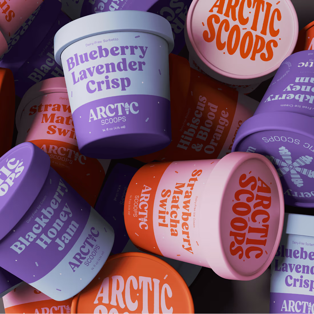 Cover image for Brand Identity Design and Packaging Design - Arctic Scoops