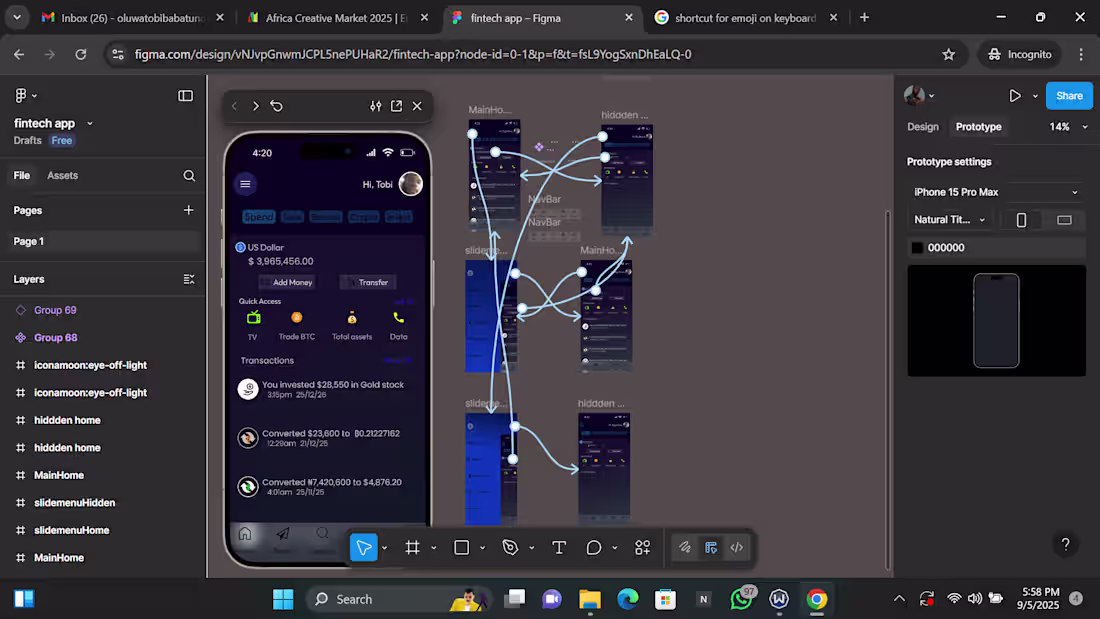 Cover image for Prototyping fully responsive fintech and crypto app