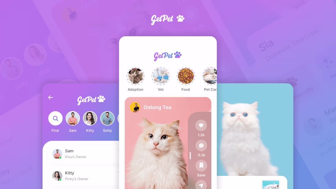 Cover image for GetPet - Pet Adoption App