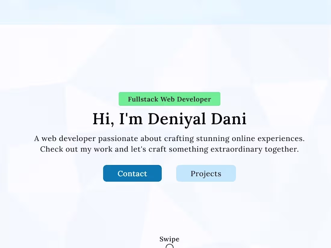 Cover image for Deniyal Dani | Fullstack Dev