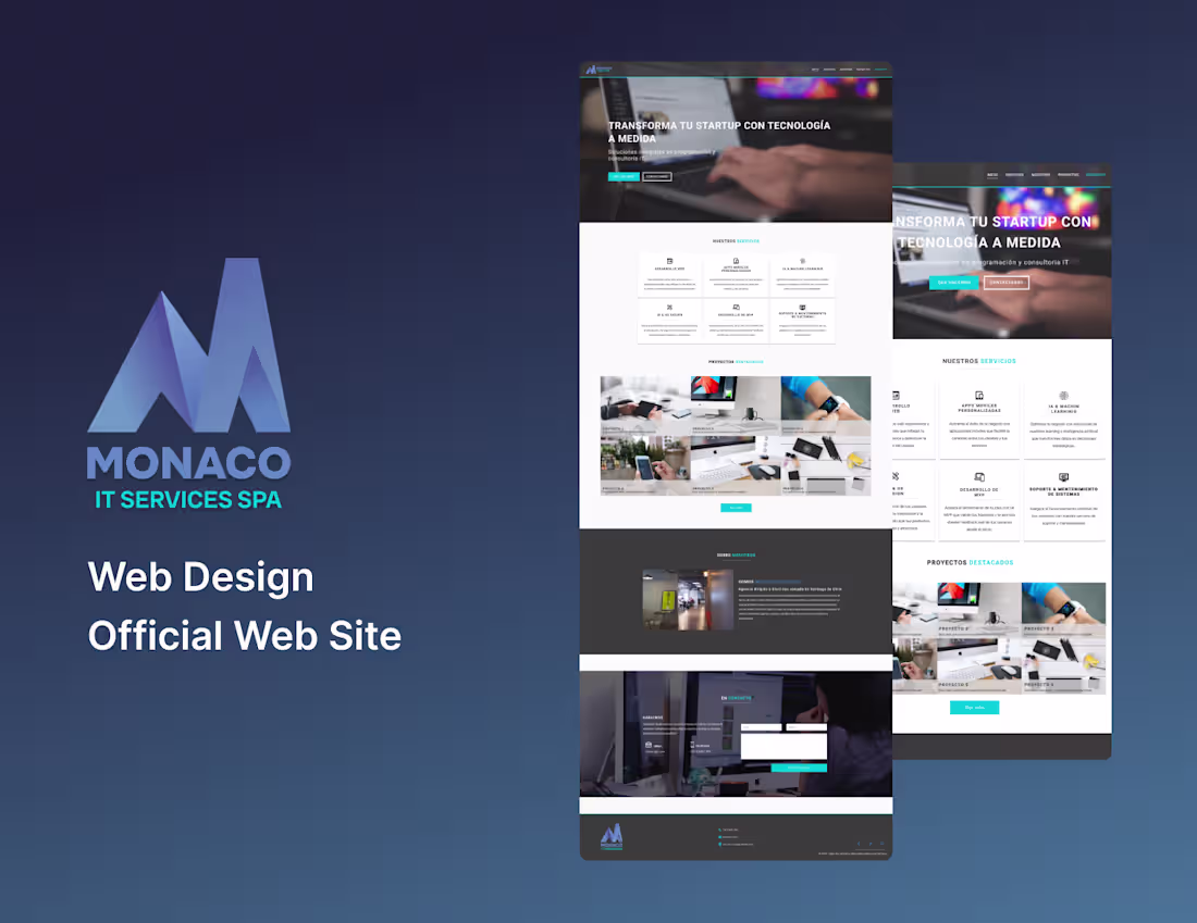 Cover image for Web Design Responsive Official Company Landing page :: Behance