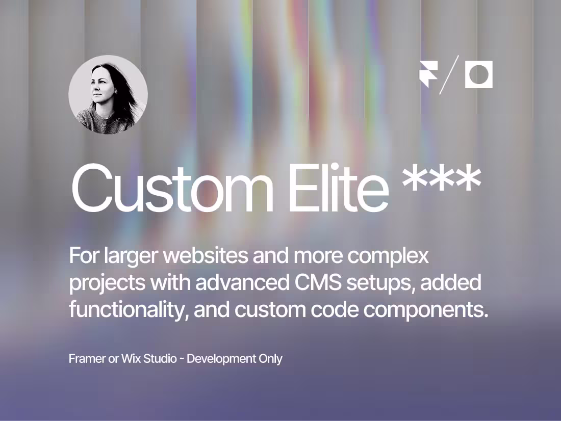 Cover image for Figma to Framer or Wix Studio Development ***
