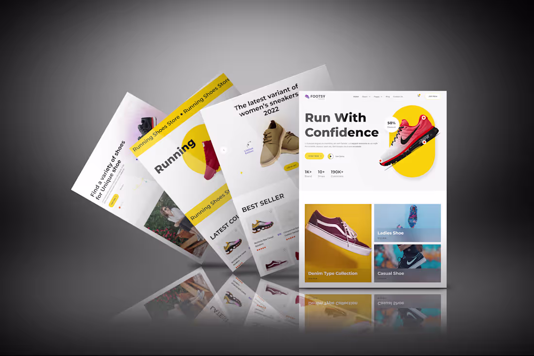 Cover image for FOOTSY-A MODERN SNEAKERS ECOMMERCE BRAND'S WEBSITE FOOTSY is...