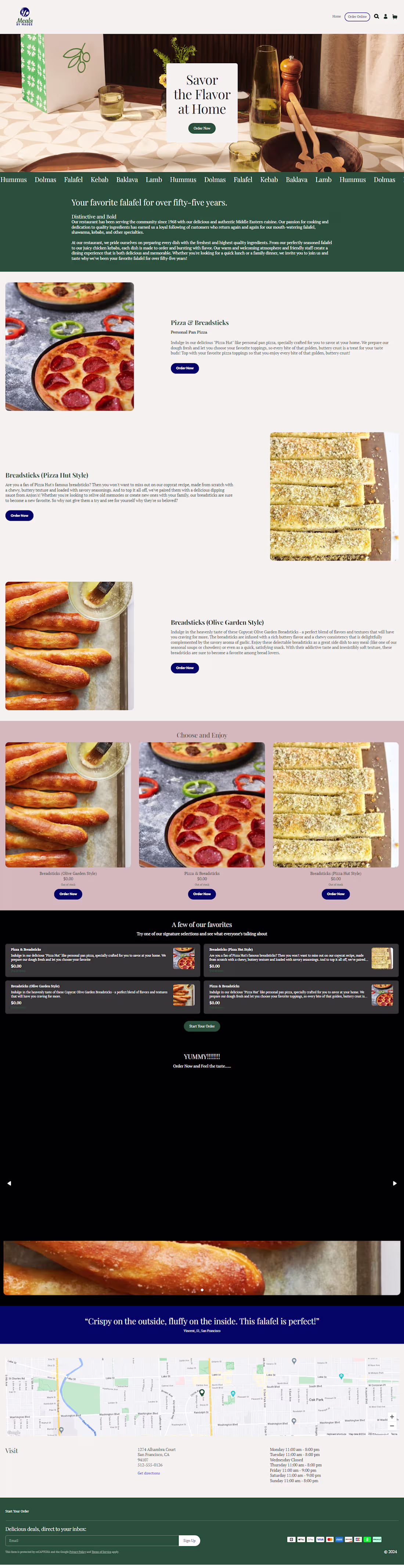 Cover image for Square Restaurant Website