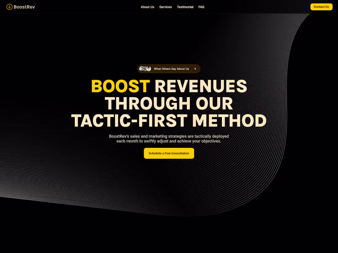 Cover image for BoostRev - Landing page made in Framer