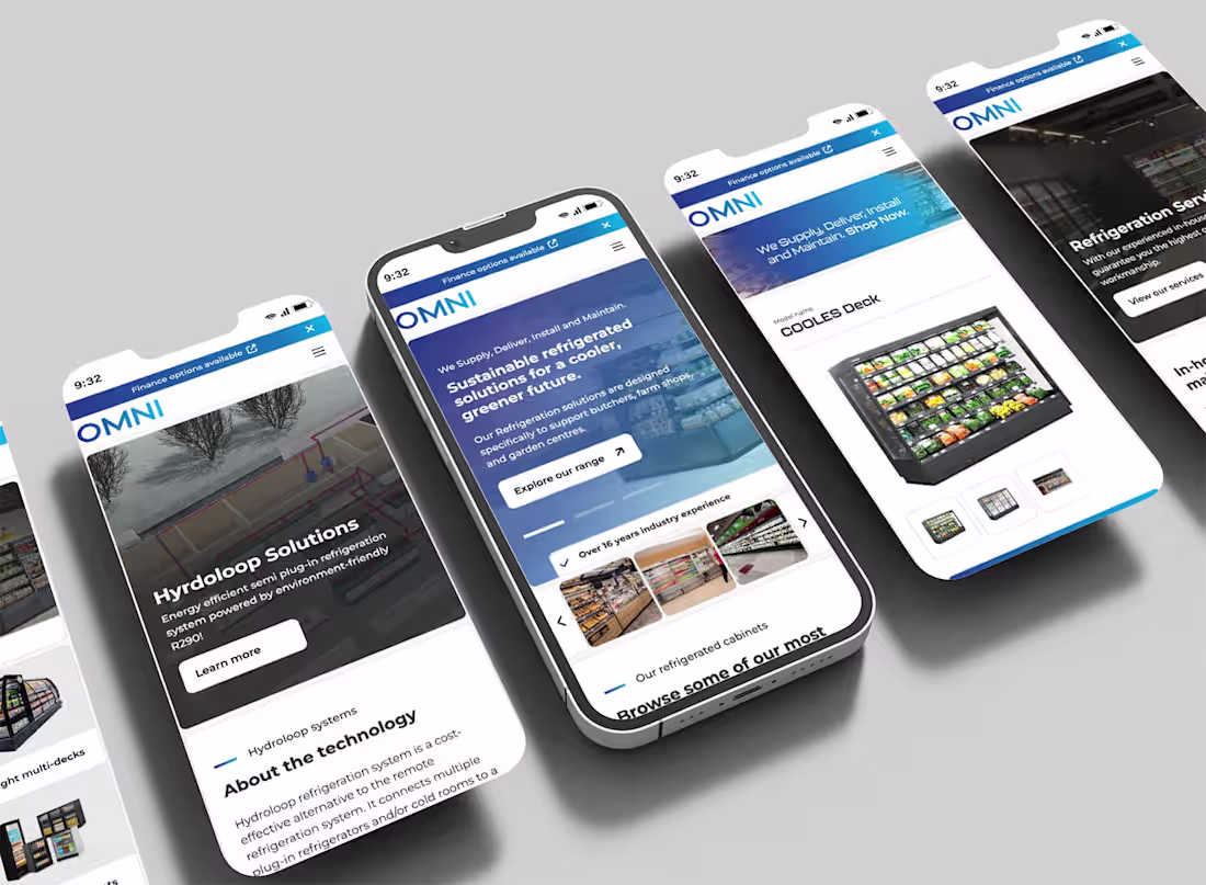 Cover image for Webflow website for OMNI Refrigeration,