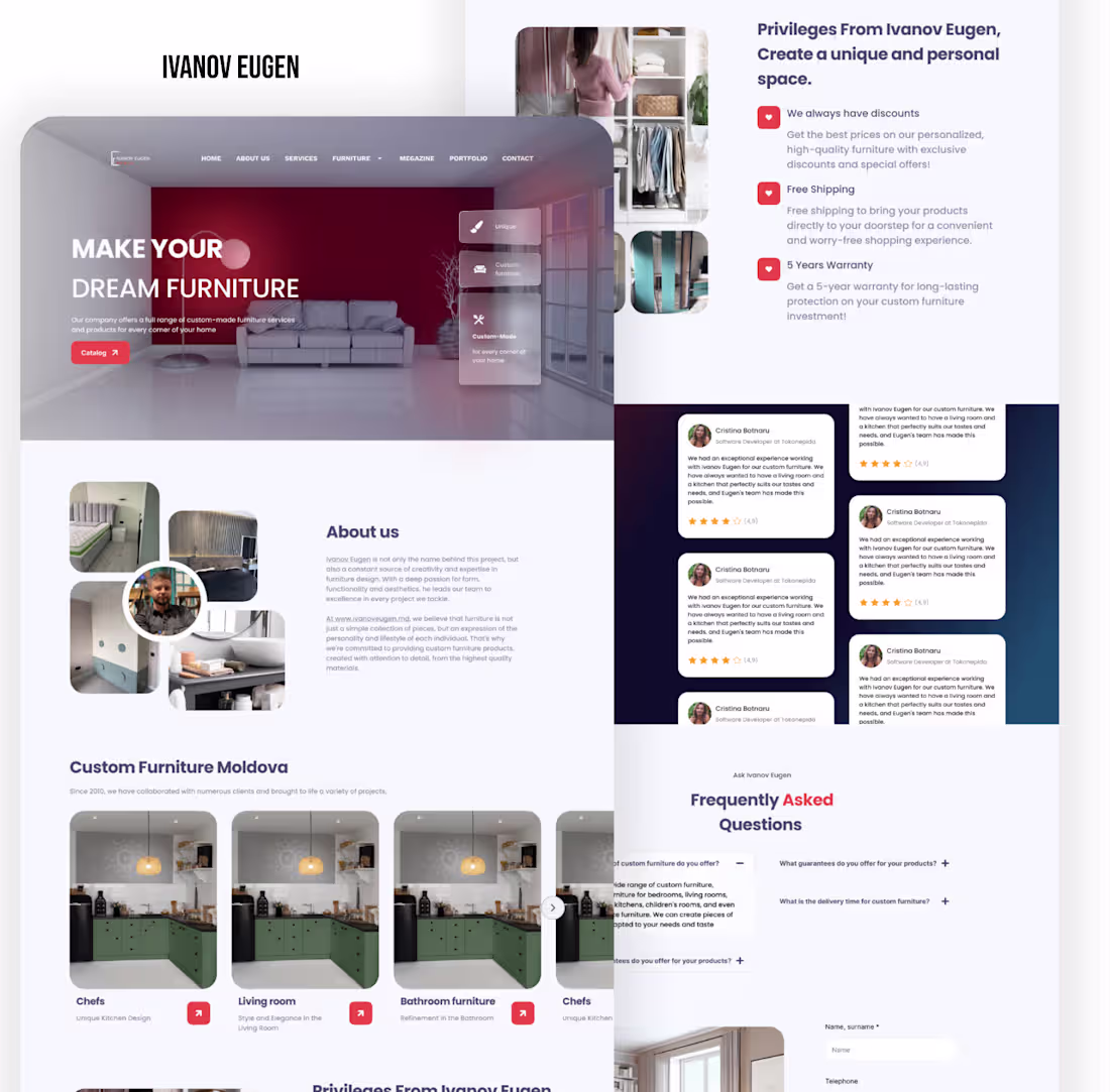 Cover image for Ivanov Eugen Furniture Website