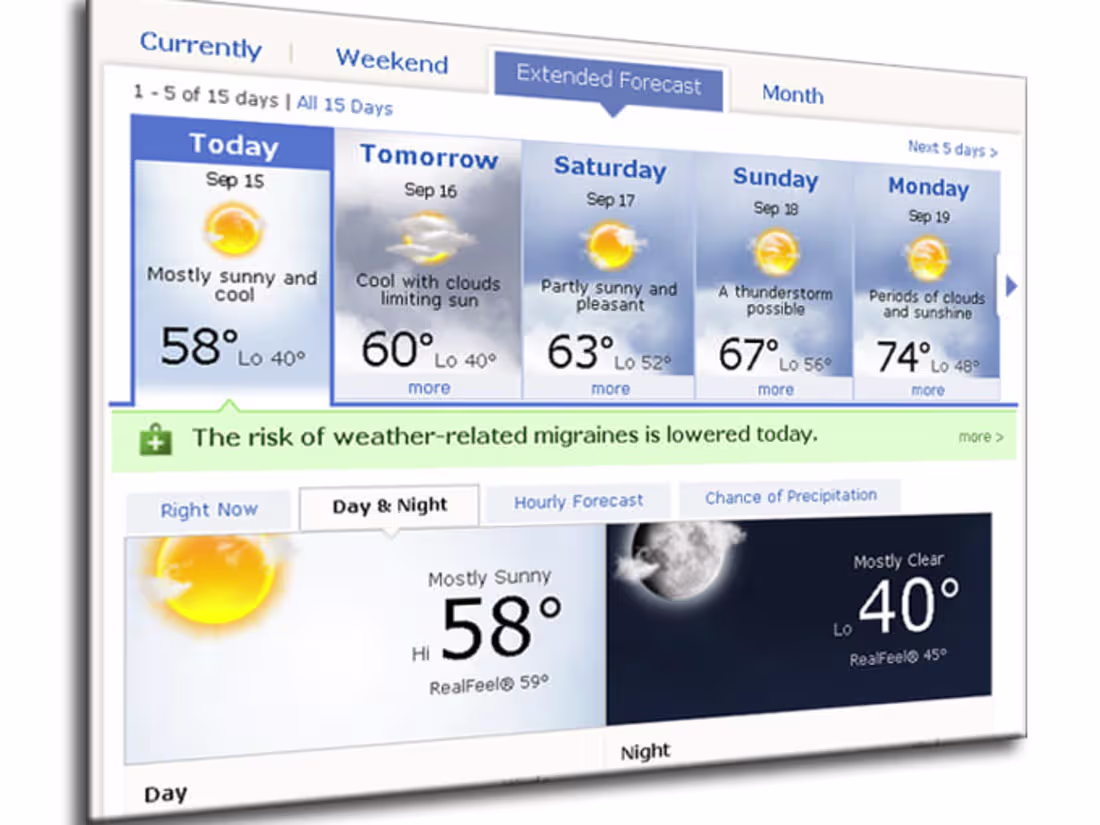Cover image for Weather forecasting app
