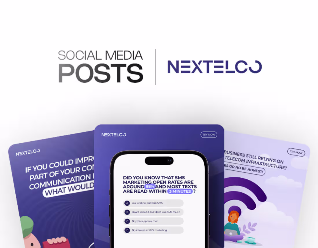 Cover image for Social Media Posts - Nextelco