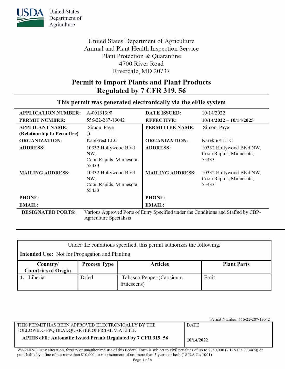 Cover image for USDA Import Permit & Compliance