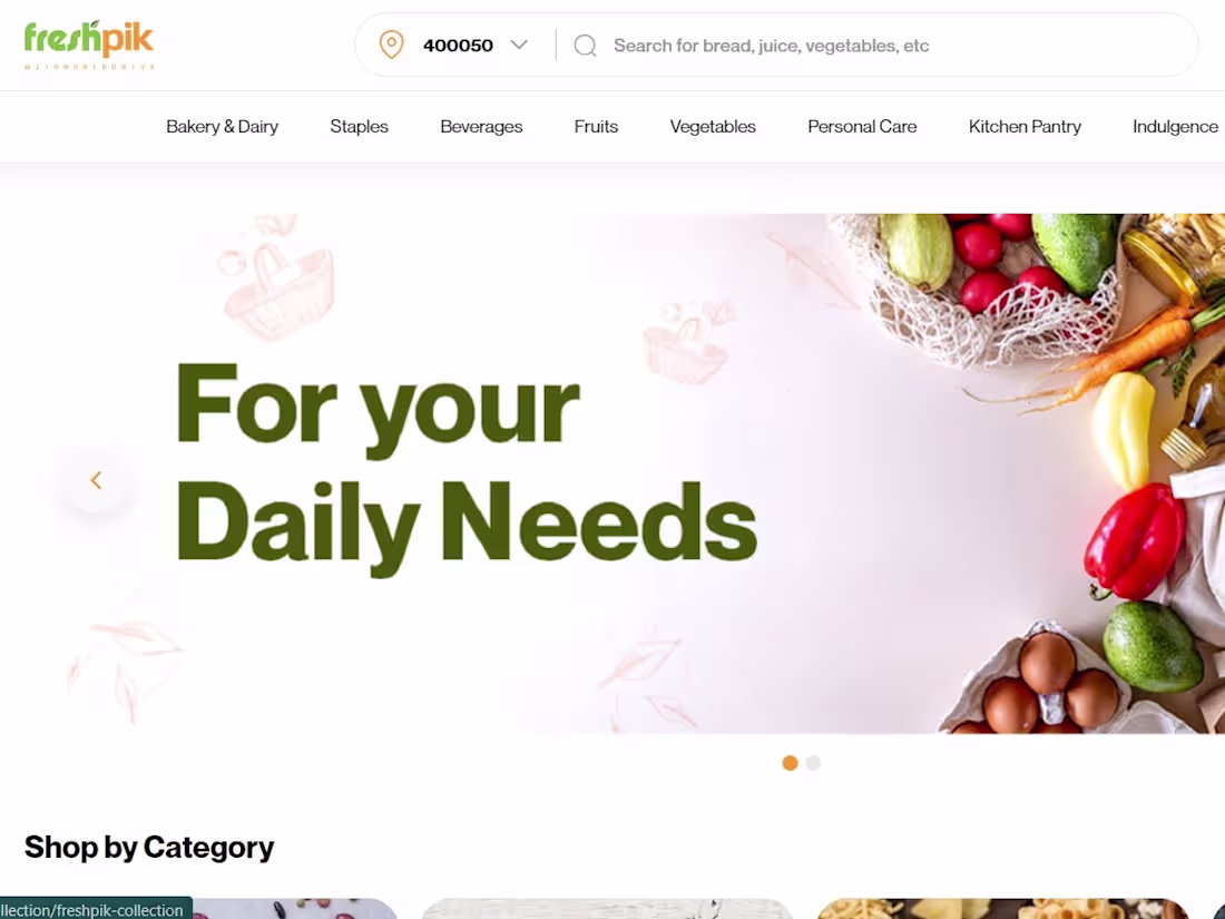 Cover image for Freshpik - e-commerce website development
