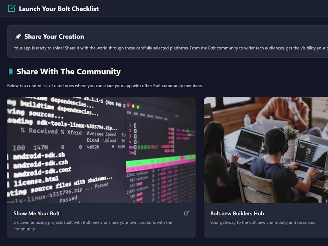 Cover image for Launch Your Bolt Checklist
