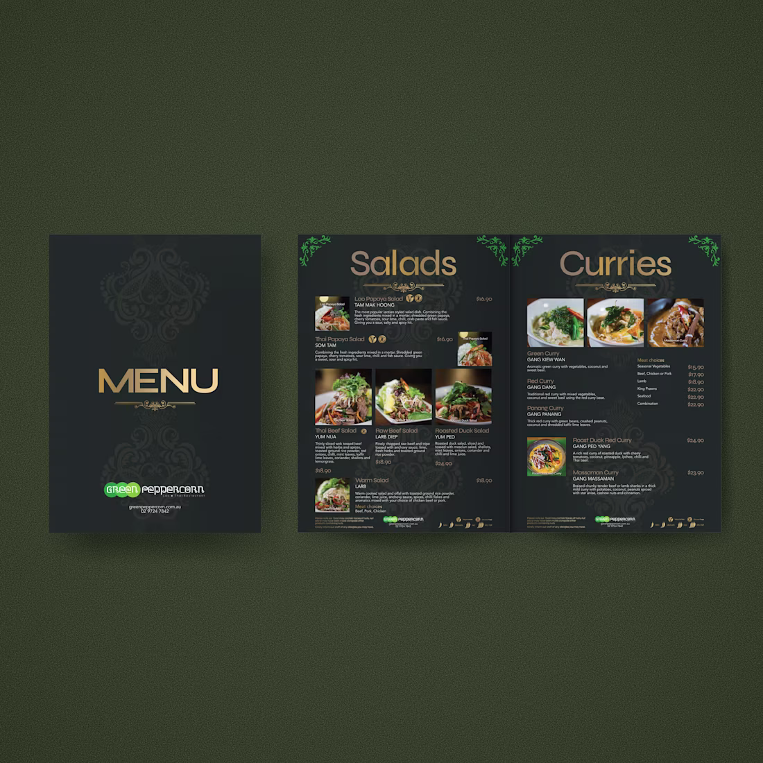 Cover image for Menu design