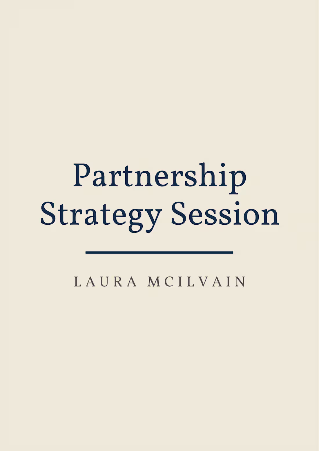 Cover image for Partnership Strategy Session