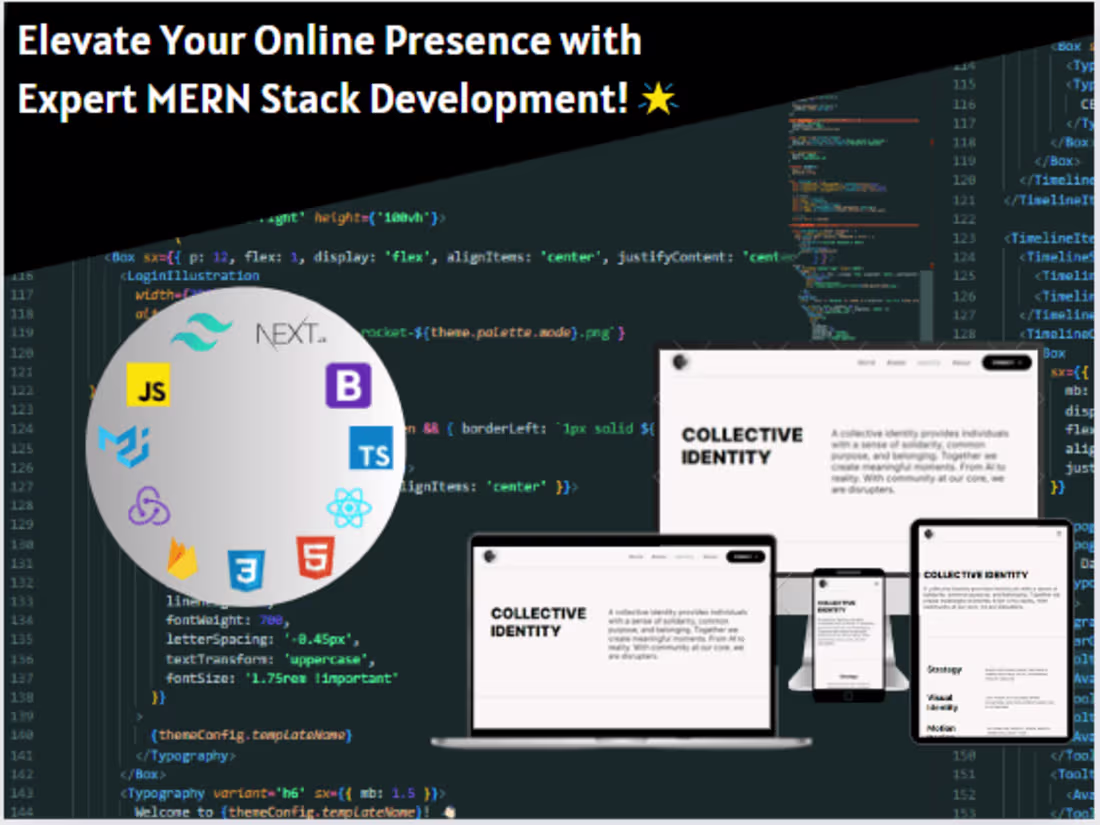 Cover image for Full Stack Web App according to your needs