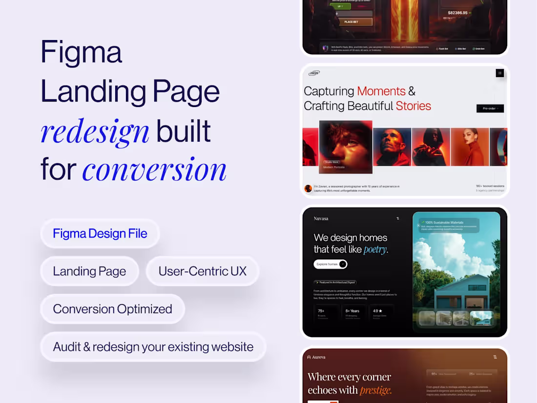 Cover image for Figma Landing Page Redesign - $950