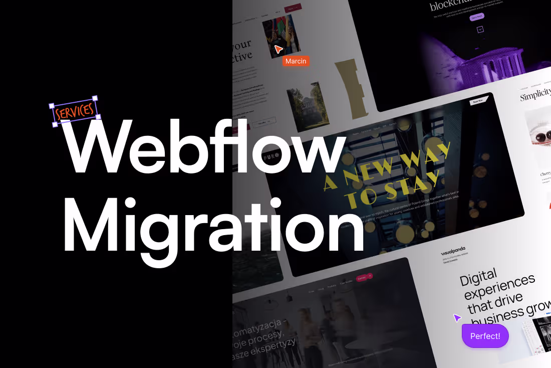 Cover image for Webflow / Migration