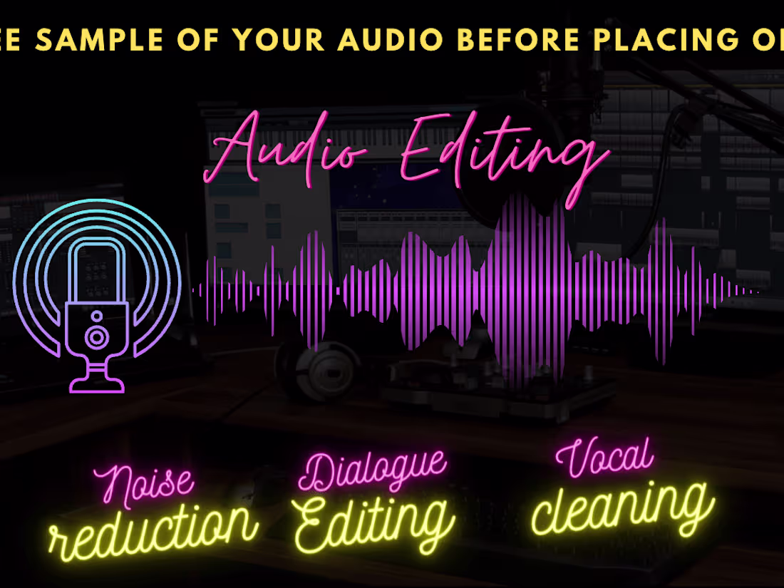 Cover image for Remove background noise from your audio