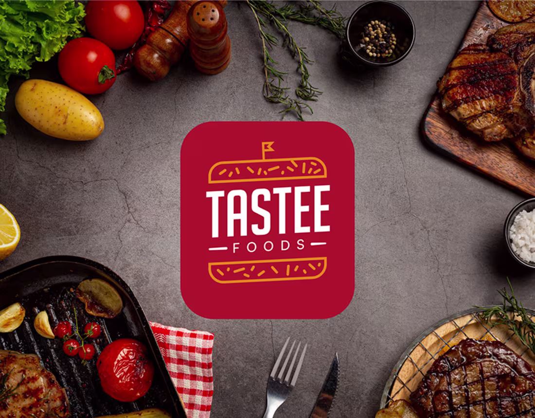 Cover image for Tastee Foods - Logo Design - Foodie Logo