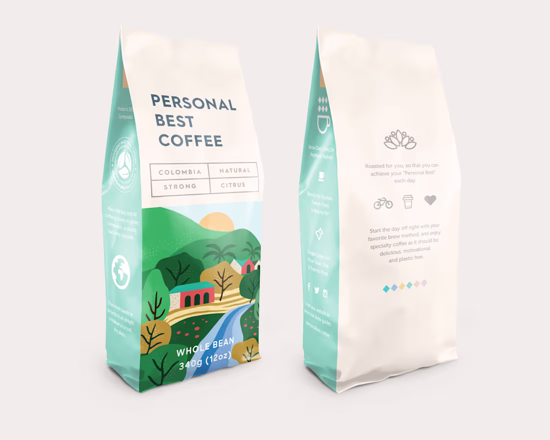 Cover image for Personal Best Coffee - Packaging