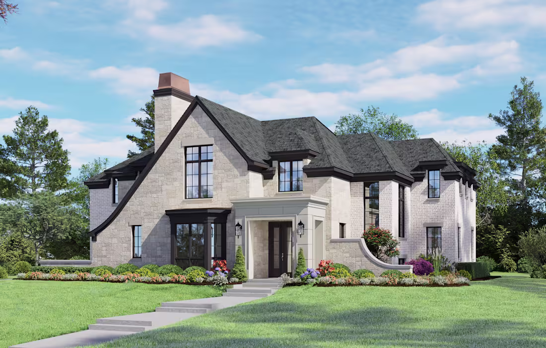 Cover image for Something I worked on a while back! This home features a mix...