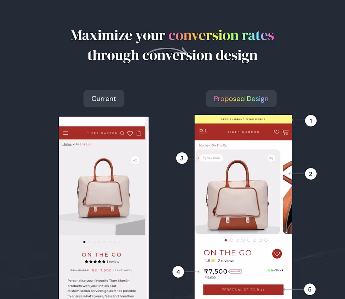 Cover image for Conversion focused UX design