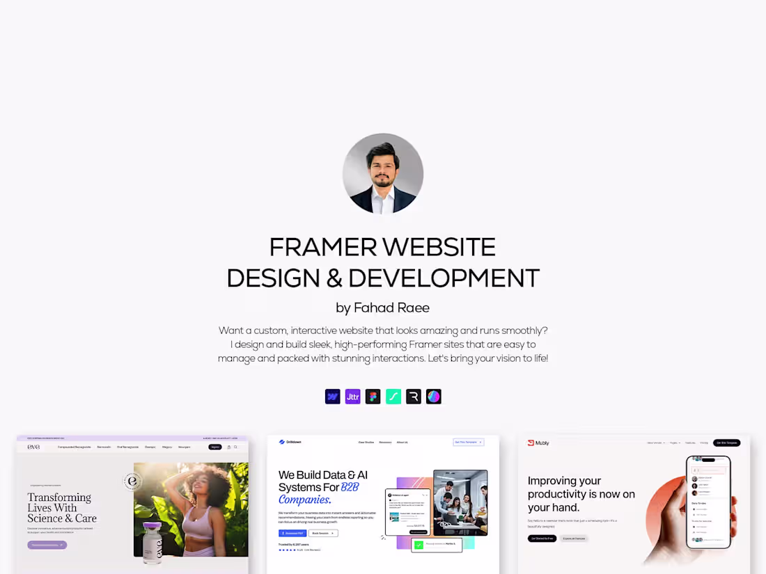 Cover image for Framer • Website Design & Development
