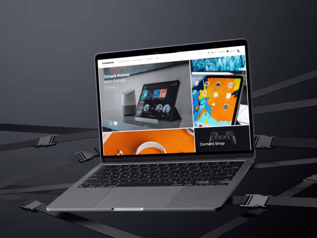 Cover image for UI/UX Design for Shopify Store Selling Electronics and Gadgets