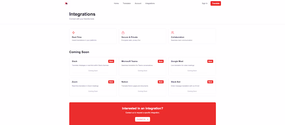 Cover image for The AI-Enhanced Language Translator empowers businesses to s...