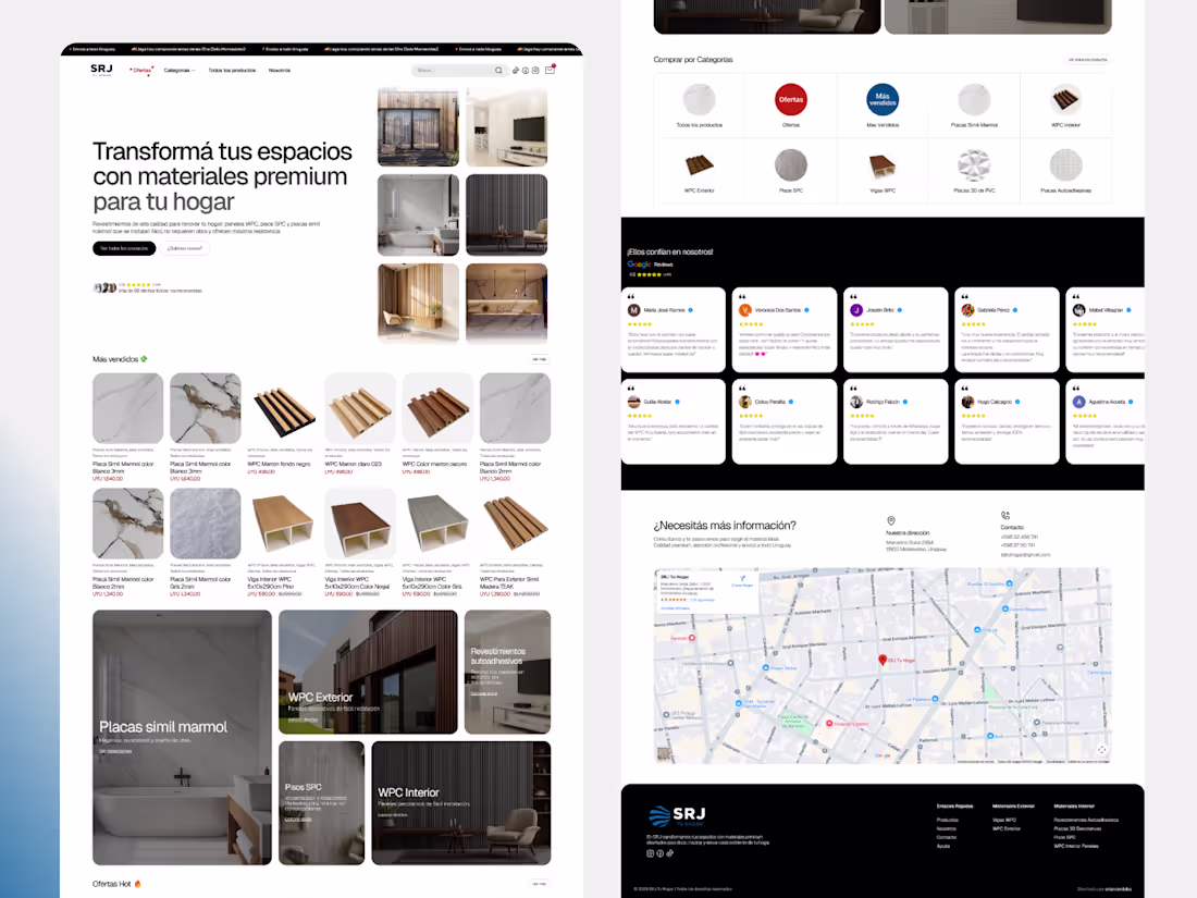 Cover image for SRJ Tu Hogar | Framer E-commerce with Shopify Integration