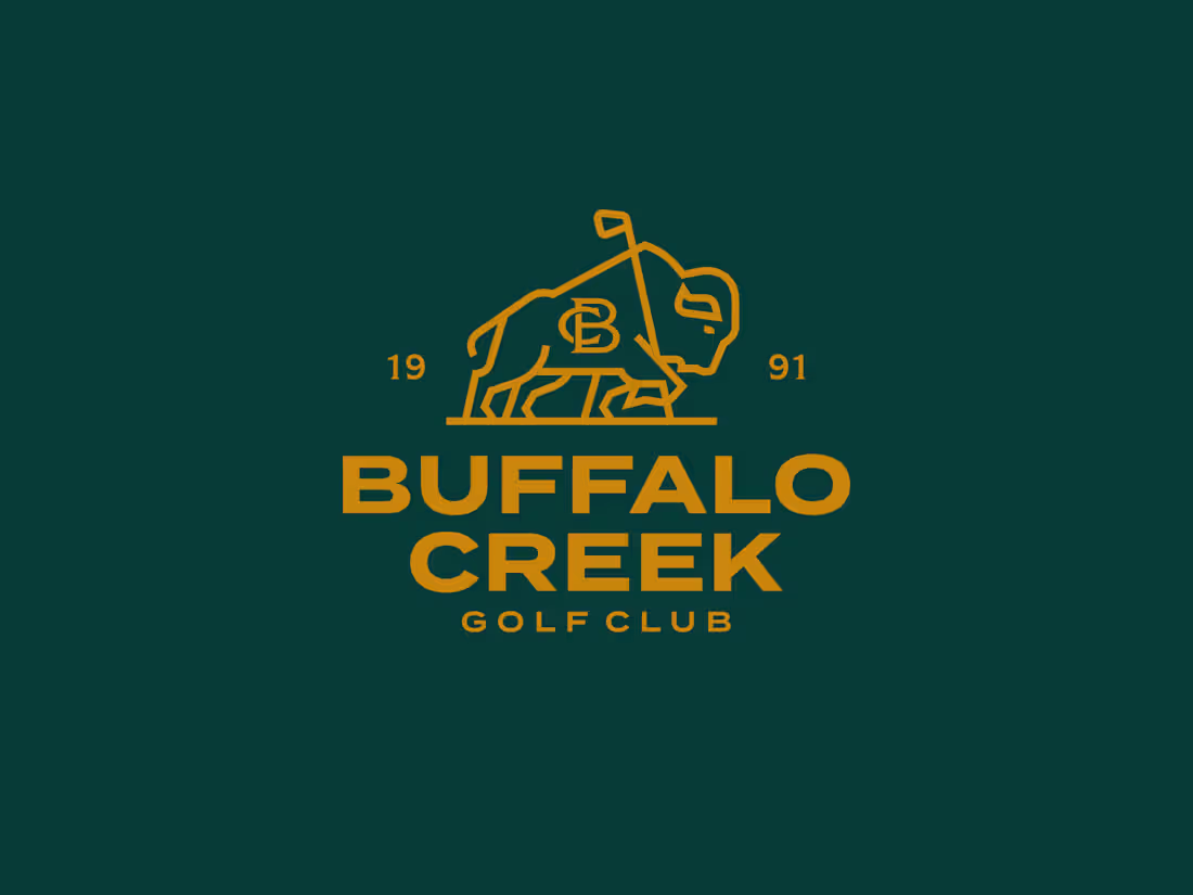 Cover image for Buffalo Creek Golf Club Logo Design