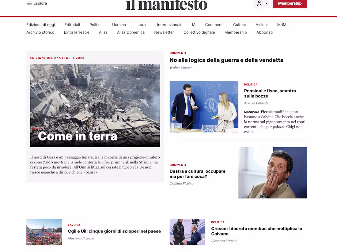 Cover image for il manifesto