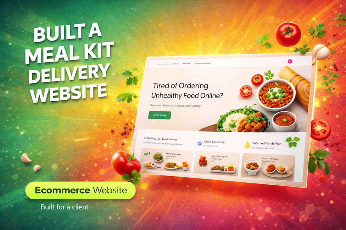Cover image for Meal kit Delivery Platform - Website