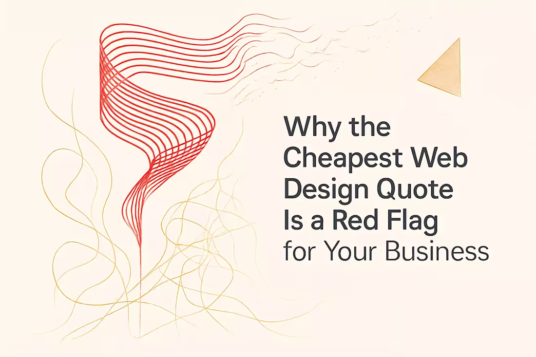 Cover image for Why the Cheapest Web Design Quote Is a Red Flag for Your Business