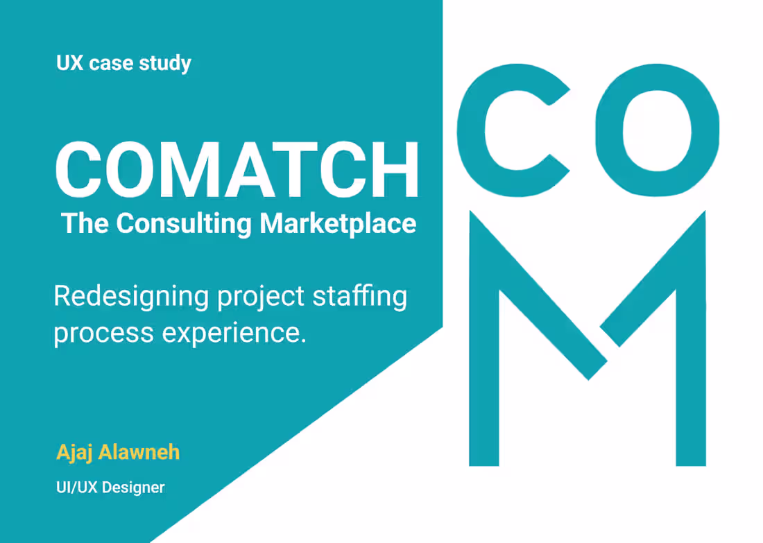Cover image for Comatch Consulting UX Case Study 