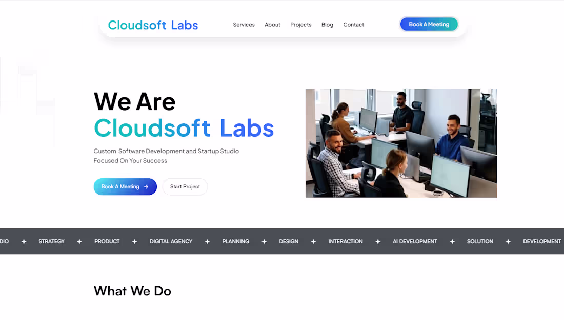 Cover image for Cloudsoft Labs — Corporate Website Redesign
