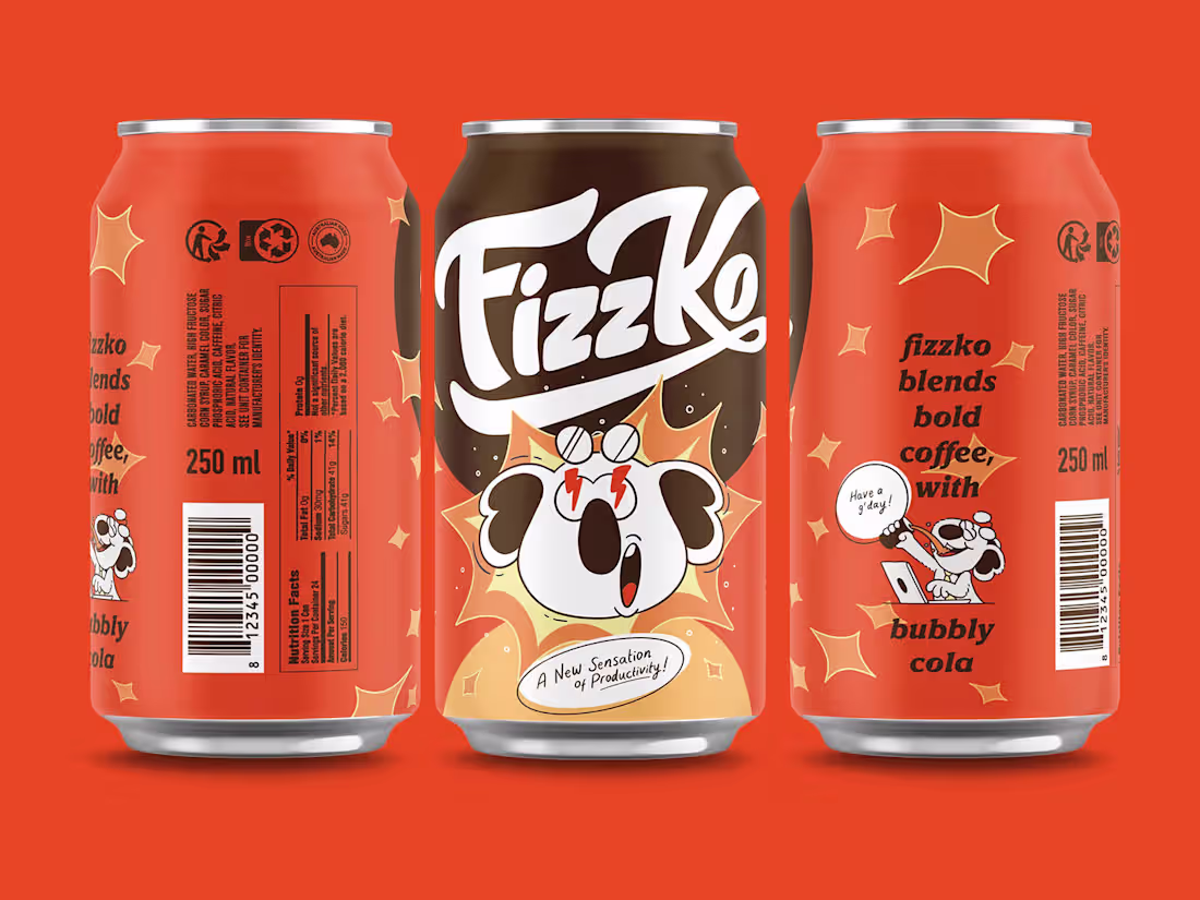 Cover image for FizzKo Coffee Branding & Packaging