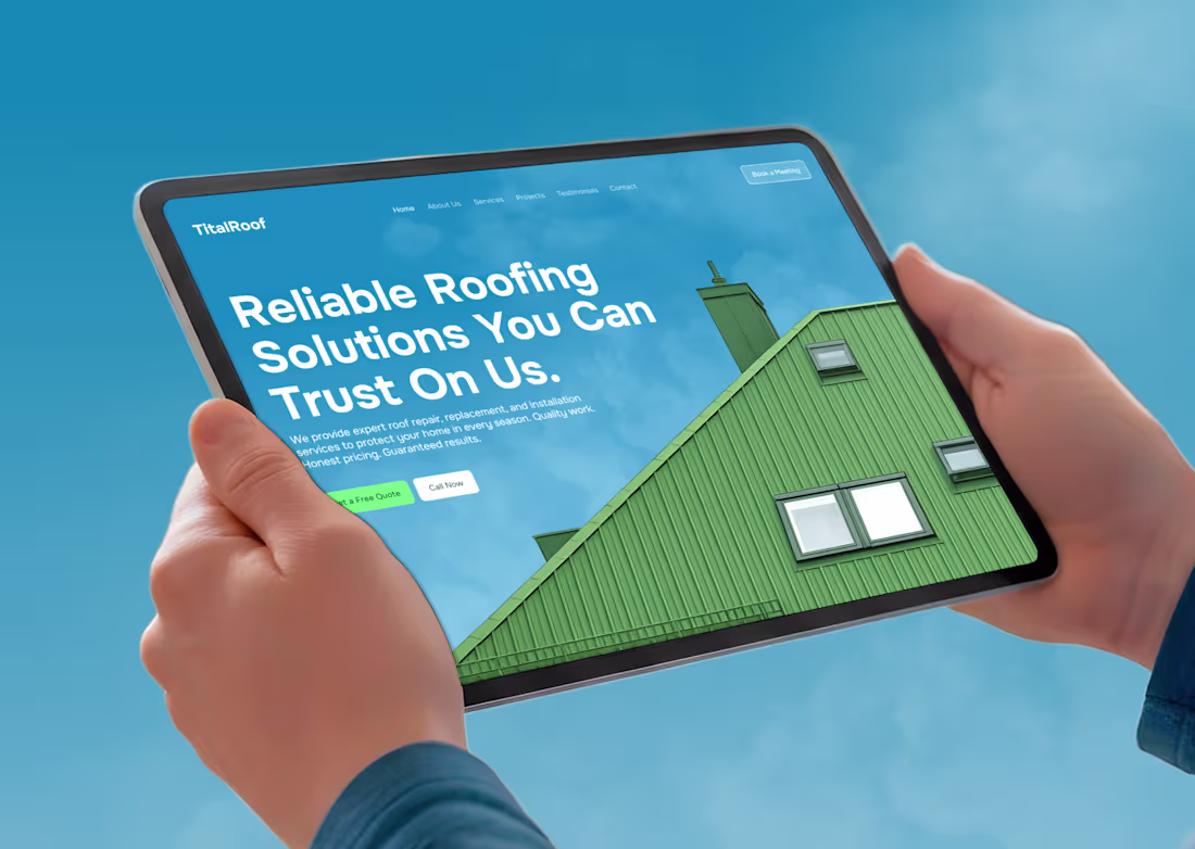 Cover image for TitalRoof - Modern Roofing Website