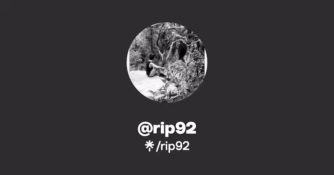 Cover image for rip92 | Instagram | Linktree